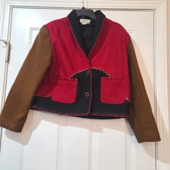 Sandy Starkman Jackets & Blazers - Sandy Starkman wool blend jacket